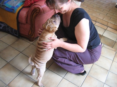 Premier bisou avec ma maîtresse...